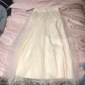 Maxi Skirt with Tulle